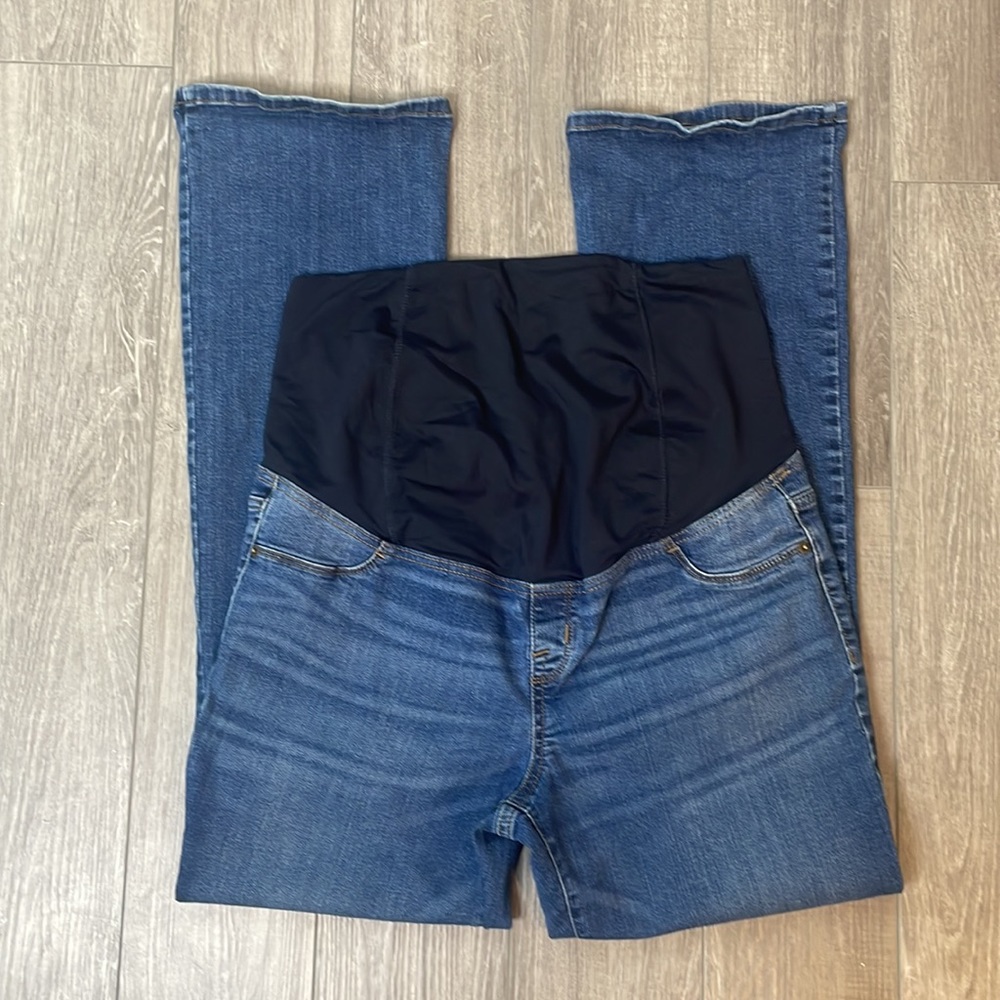 Maternity | ISABEL | Skinny Bootcut Med Wash Jeans - Size 12 (31R)